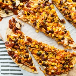 BBQ chicken flatbread