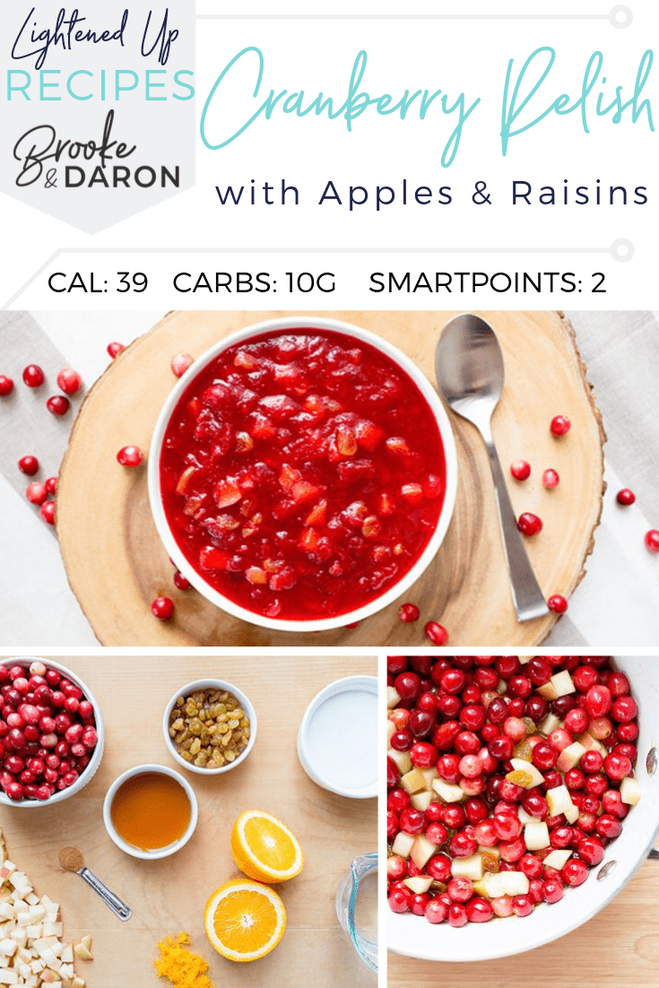 Cranberry Apple Chutney Relish recipe for turkey