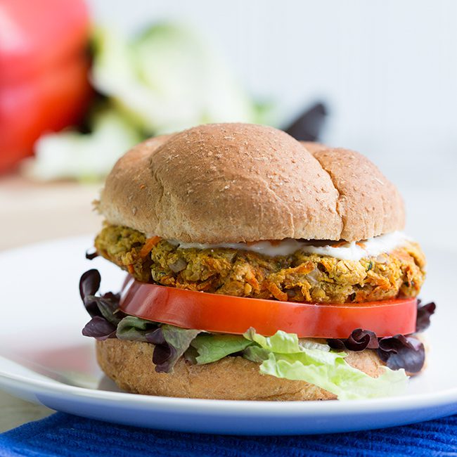 chickpea veggie burger