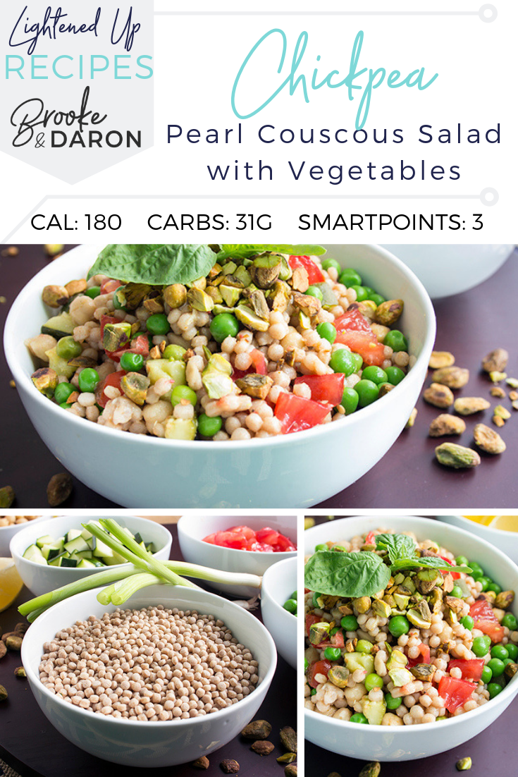 Chickpea Pearl Couscous Salad with Vegetables