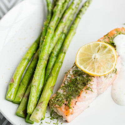 Poached Lemon Dill Salmon Recipe