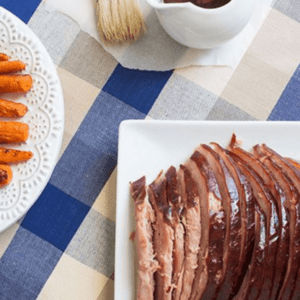 Spiral Slow Cooker Ham with Brown Sugar