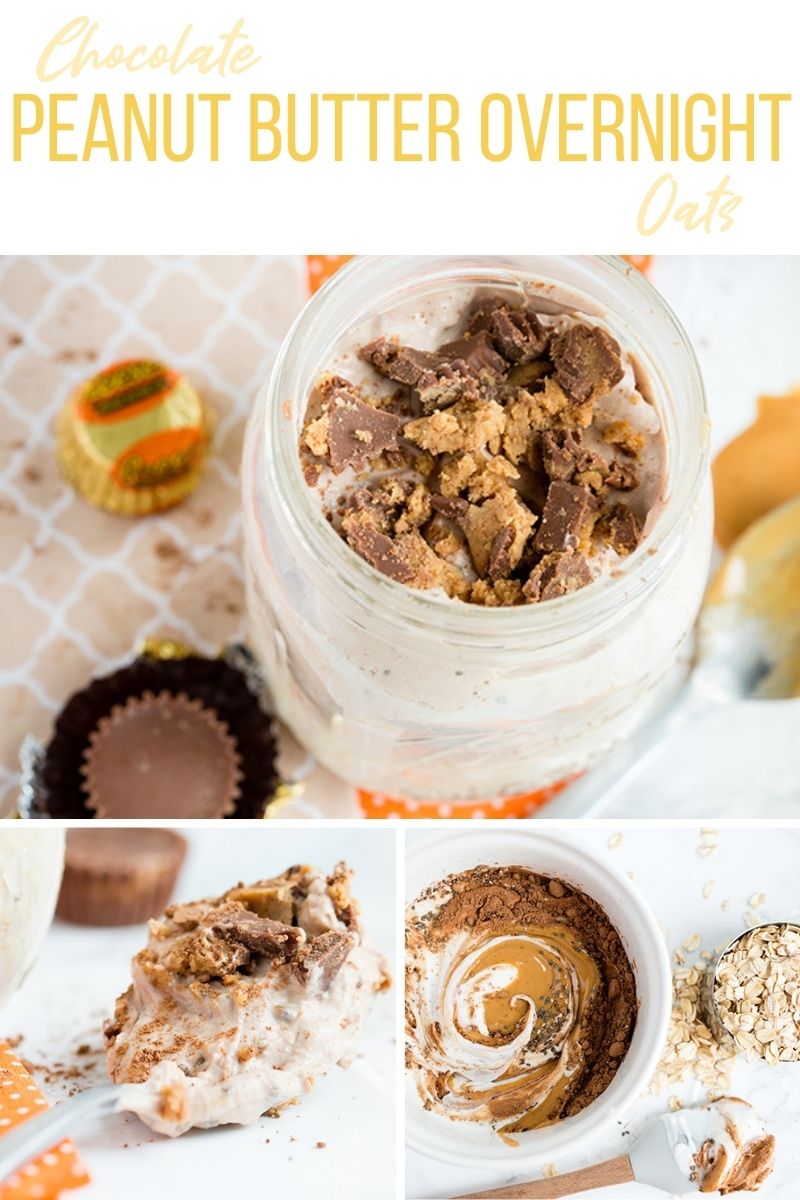Chocolate Peanut Butter Overnight Oats