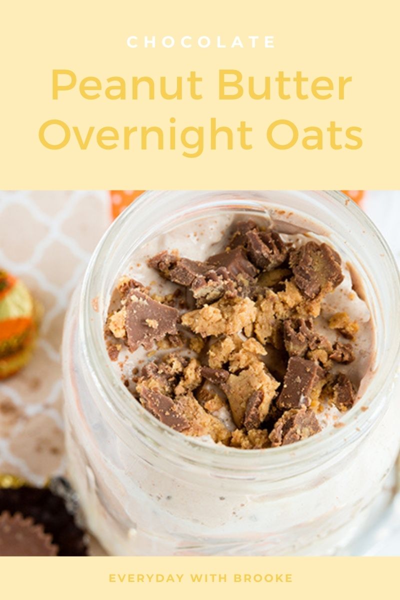 Chocolate Peanut Butter Overnight Oats