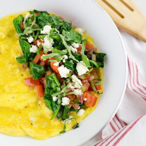 Greek Omelette in Pan