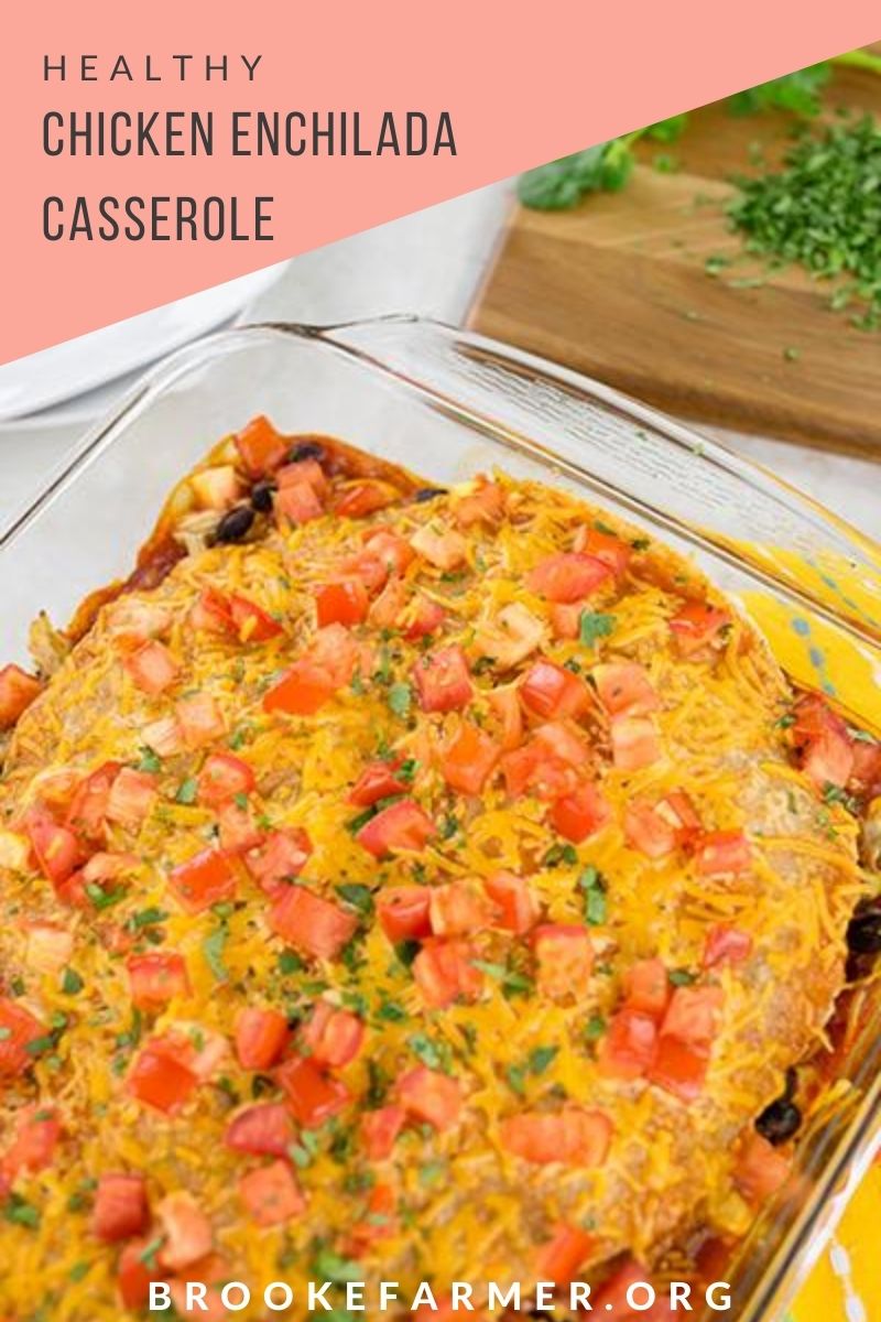 Healthy Chicken Enchilada Casserole