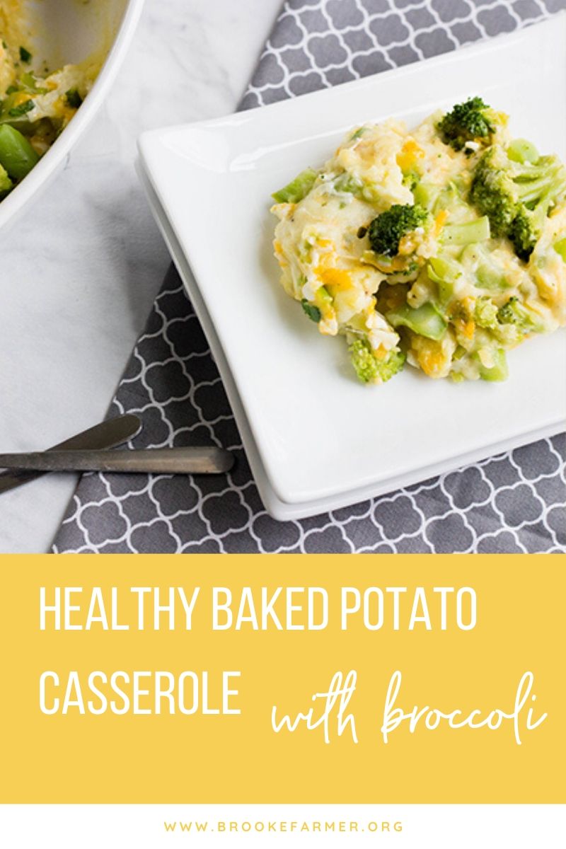 Healthy Backed Potato Casserole with Broccoli
