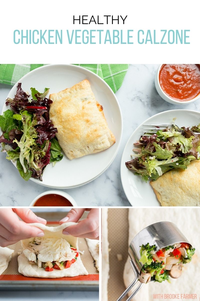 Healthy Chicken Vegetable Calzone