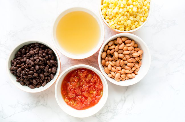 Beans and corn