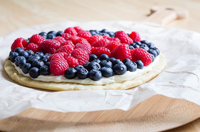 Unbaked Fruit Pizza