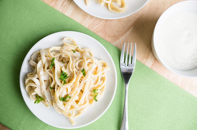 Pasta and Alfredo