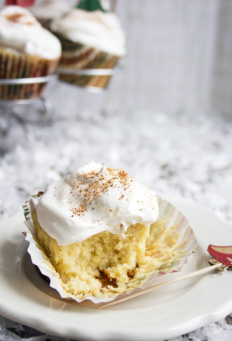 Light Eggnog Cupcakes