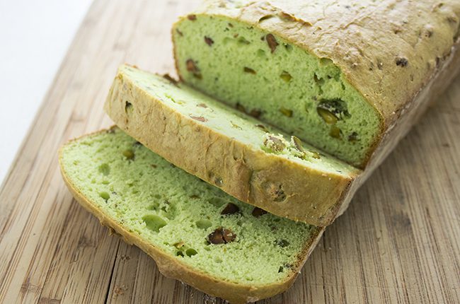 Pistachio Bread Sliced