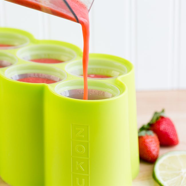 Strawberry Filled Popsicles