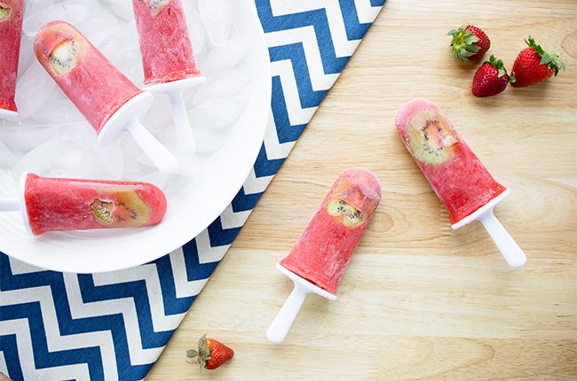 Strawberry Fruit Filled Frozen Treats