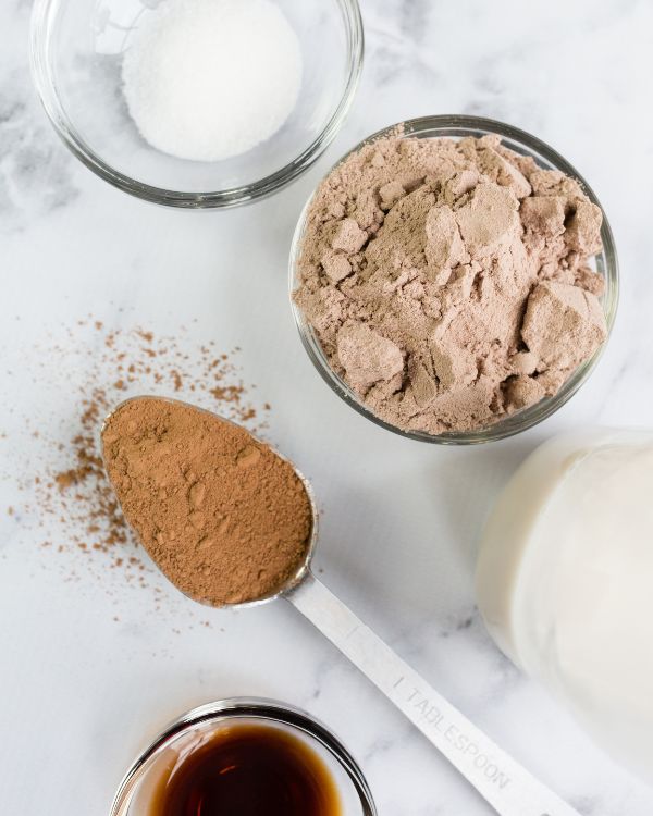chocolate protein shake ingredients