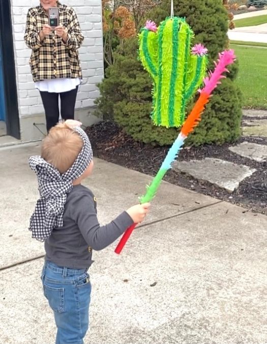 denver hitting mexican fiesta pinata