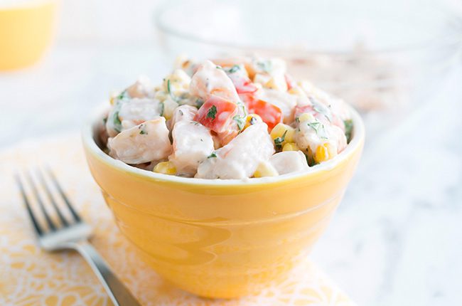 Southwest Salad with Shrimp