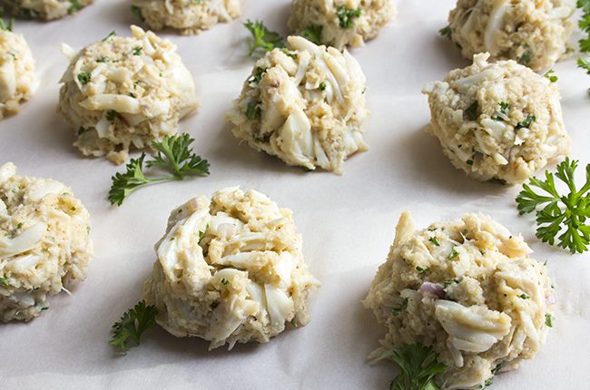 Unbaked Crab Cakes