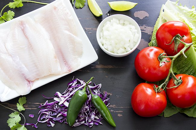 Tilapia Lettuce Wrap Ingredients