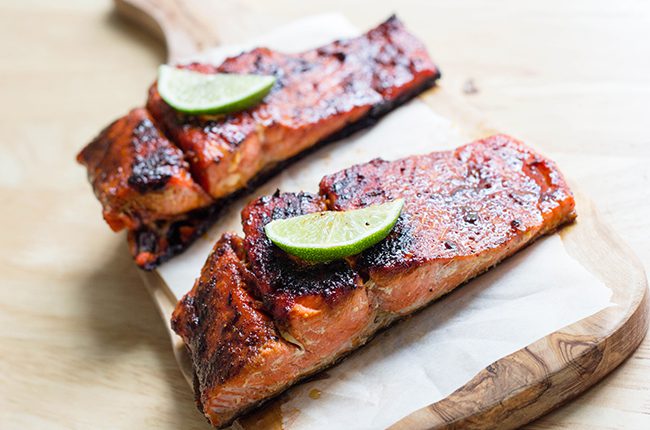 Spicy Salmon with Rice