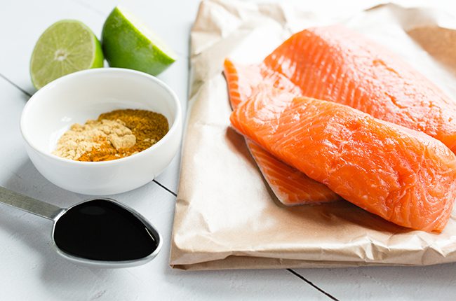 Salmon and Sauce