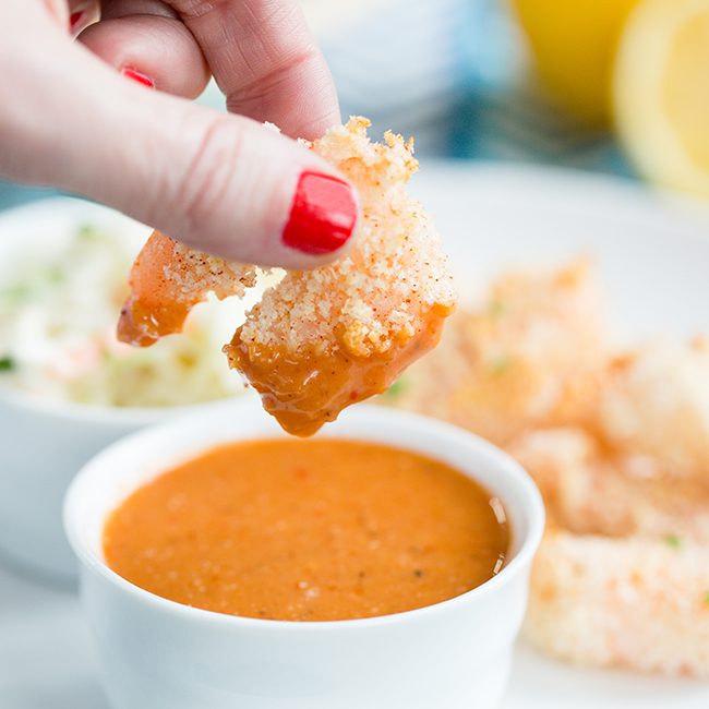 Crispy Shrimp Cocktail with Sauce