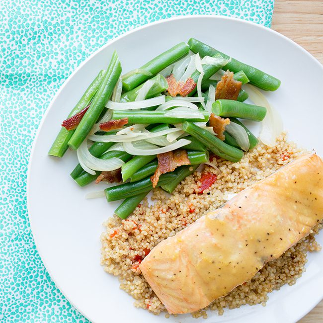 Easy Salmon with Honey Mustard