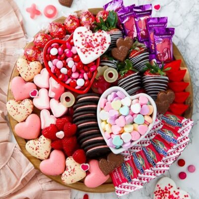 valentine's day snack boards