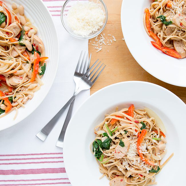 Plated Linguine